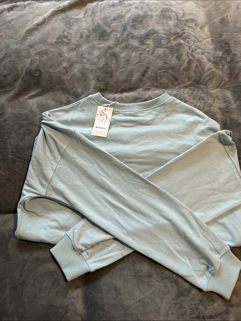 Light Blue Women's Crewneck Sweater